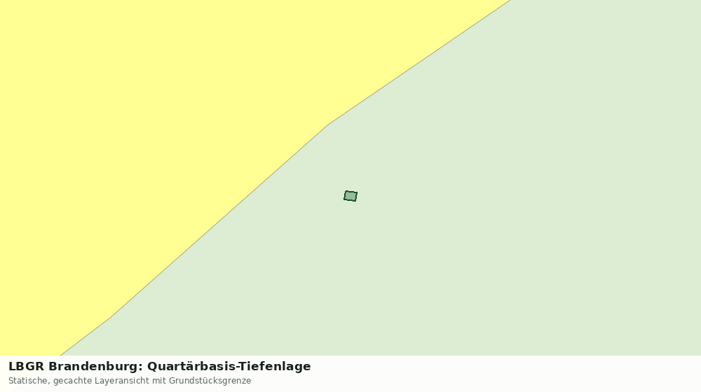 Statische Kartenansicht: LBGR Brandenburg: Quartärbasis-Tiefenlage