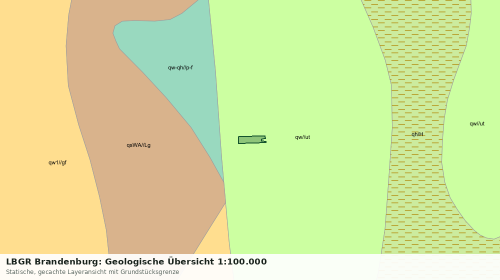 Statische Kartenansicht: LBGR Brandenburg: Geologische Übersicht 1:100.000
