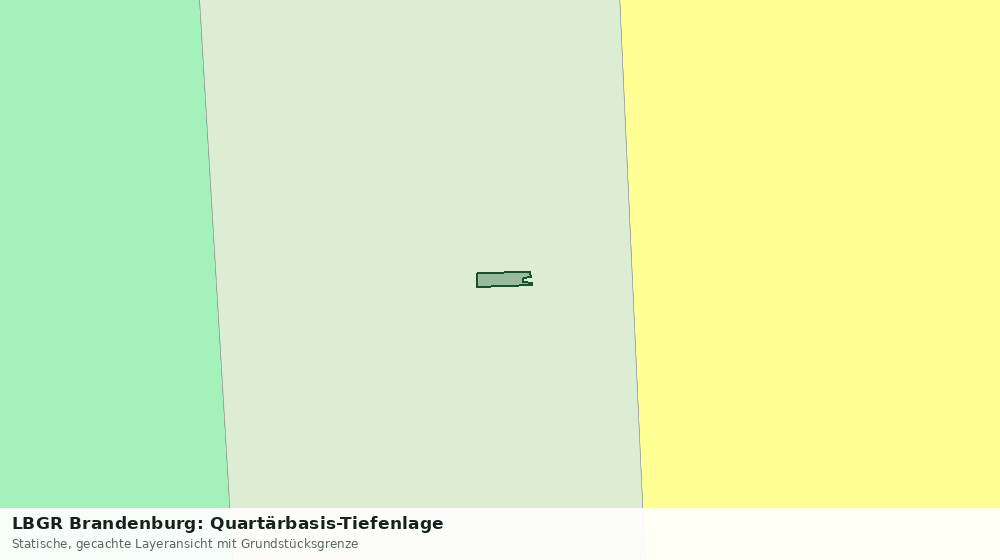 Statische Kartenansicht: LBGR Brandenburg: Quartärbasis-Tiefenlage