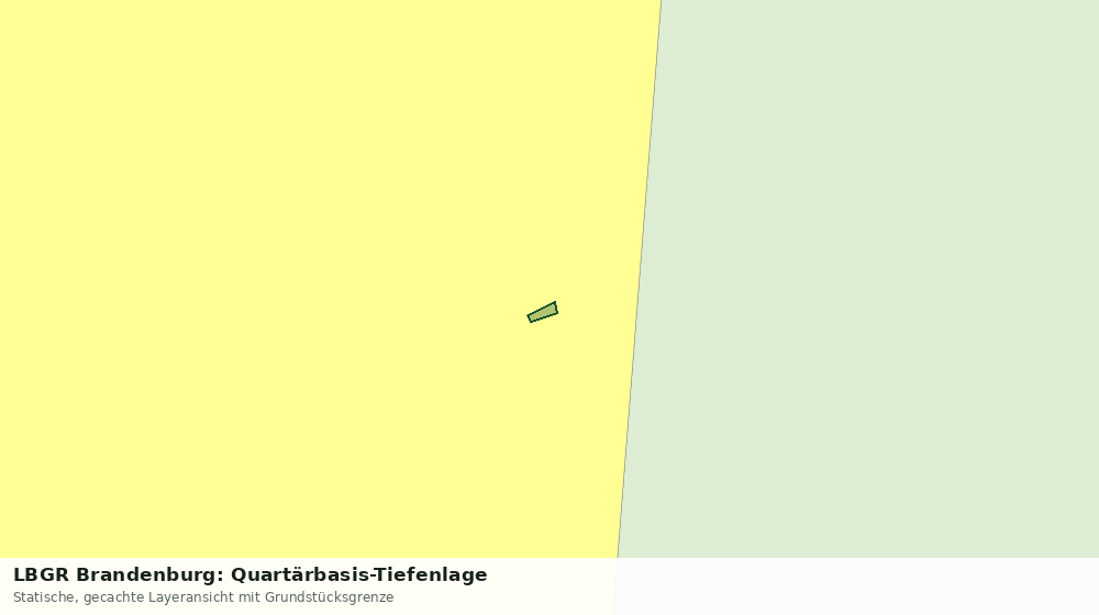 Statische Kartenansicht: LBGR Brandenburg: Quartärbasis-Tiefenlage