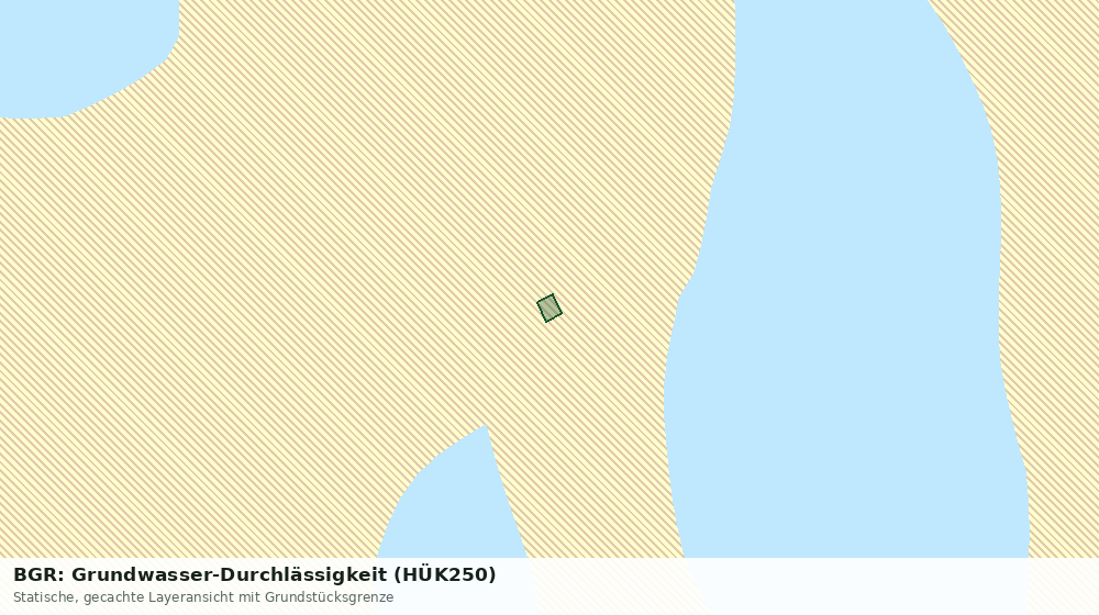 Statische Kartenansicht: BGR: Grundwasser-Durchlässigkeit (HÜK250)
