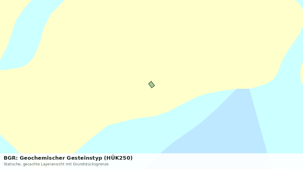 Statische Kartenansicht: BGR: Geochemischer Gesteinstyp (HÜK250)