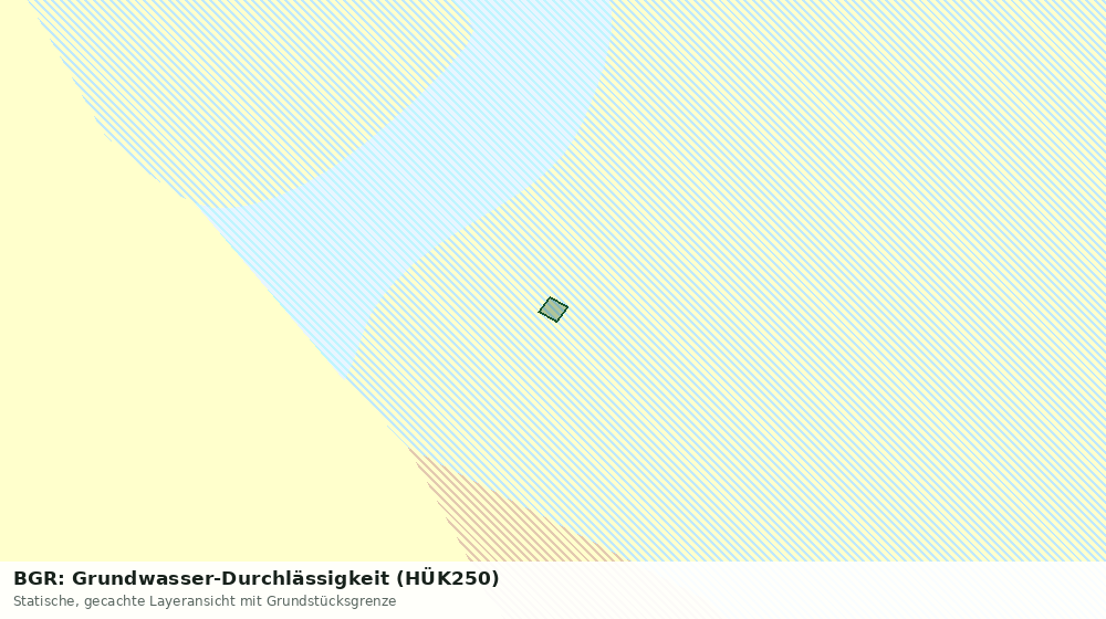 Statische Kartenansicht: BGR: Grundwasser-Durchlässigkeit (HÜK250)