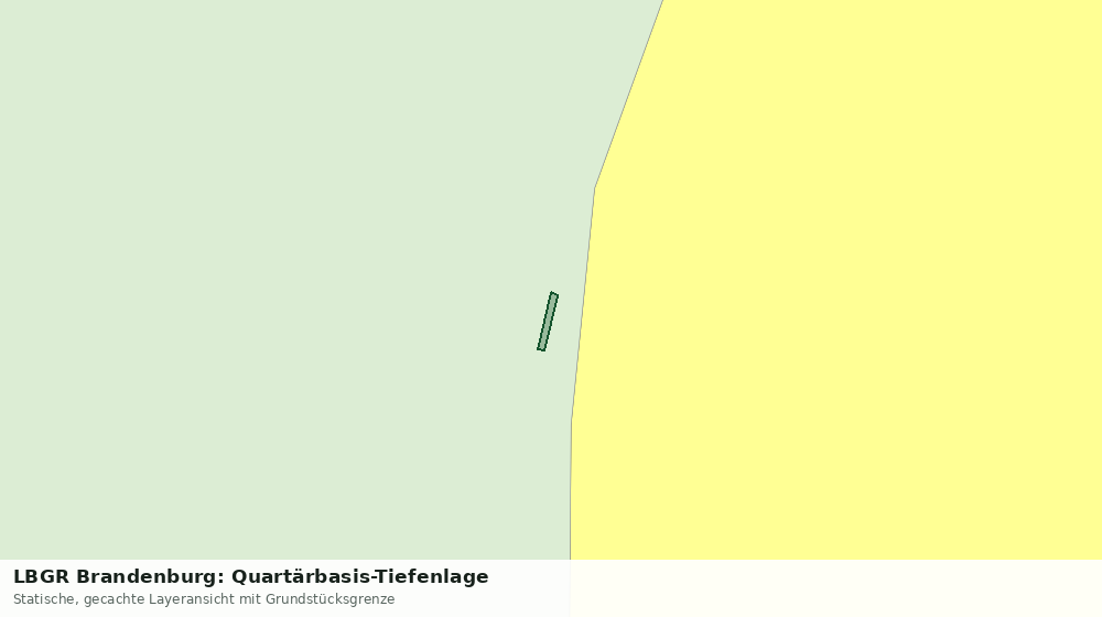 Statische Kartenansicht: LBGR Brandenburg: Quartärbasis-Tiefenlage