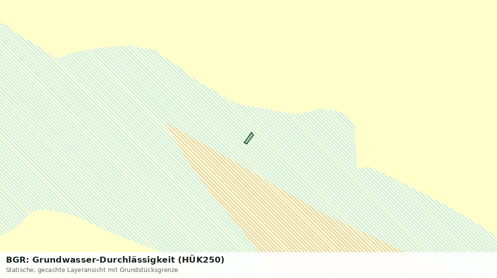 Statische Kartenansicht: BGR: Grundwasser-Durchlässigkeit (HÜK250)