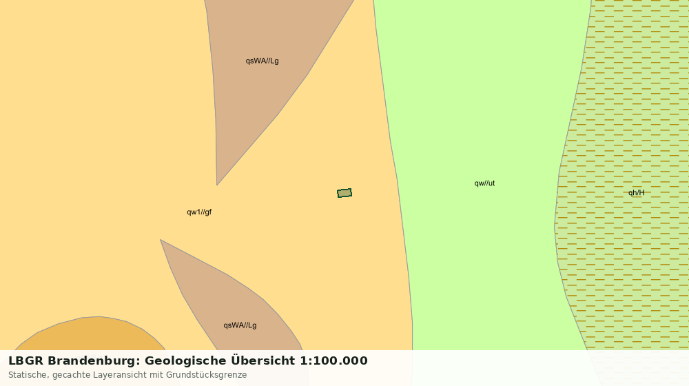 Statische Kartenansicht: LBGR Brandenburg: Geologische Übersicht 1:100.000