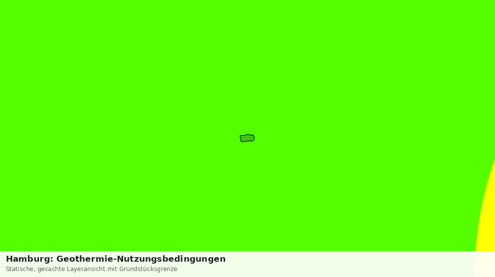 Statische Kartenansicht: Hamburg: Geothermie-Nutzungsbedingungen