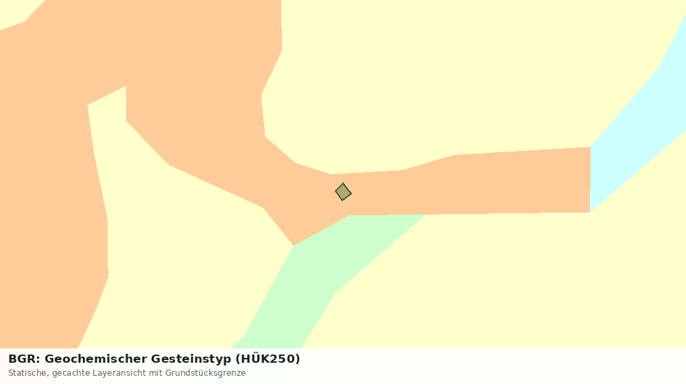 Statische Kartenansicht: BGR: Geochemischer Gesteinstyp (HÜK250)