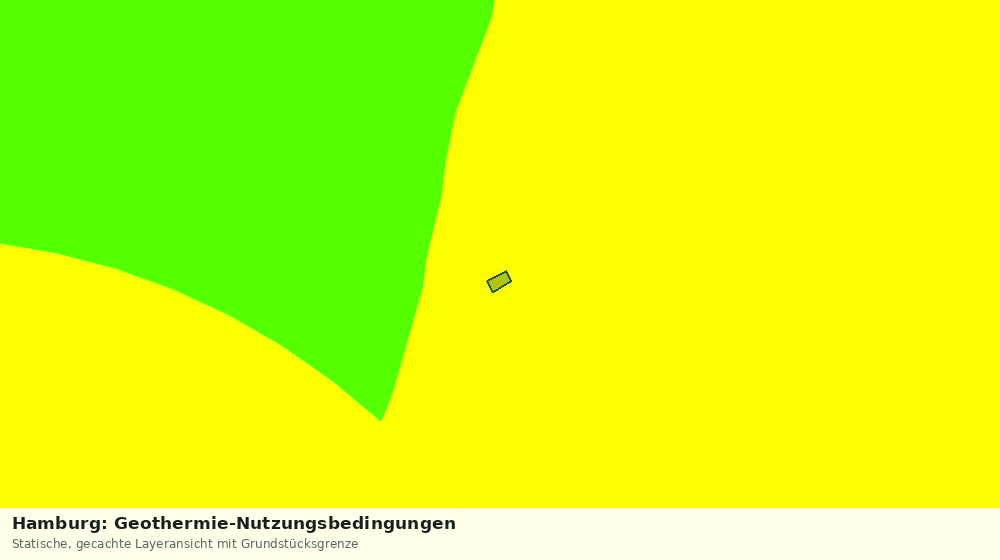 Statische Kartenansicht: Hamburg: Geothermie-Nutzungsbedingungen