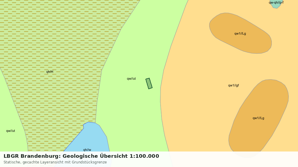 Statische Kartenansicht: LBGR Brandenburg: Geologische Übersicht 1:100.000