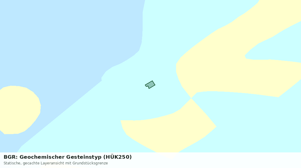 Statische Kartenansicht: BGR: Geochemischer Gesteinstyp (HÜK250)