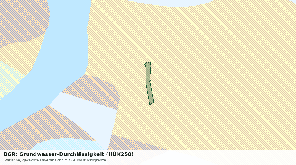 Statische Kartenansicht: BGR: Grundwasser-Durchlässigkeit (HÜK250)