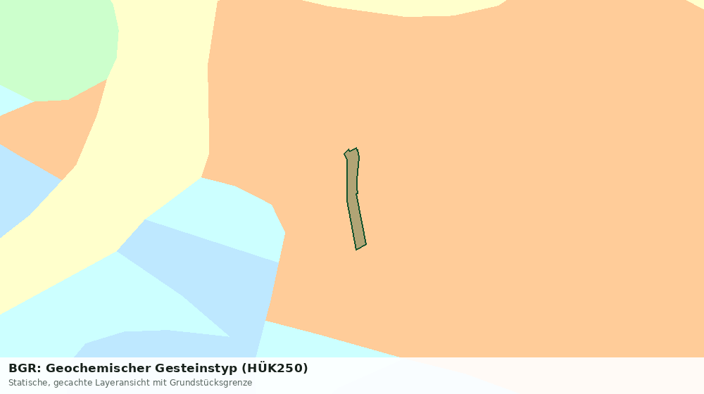 Statische Kartenansicht: BGR: Geochemischer Gesteinstyp (HÜK250)