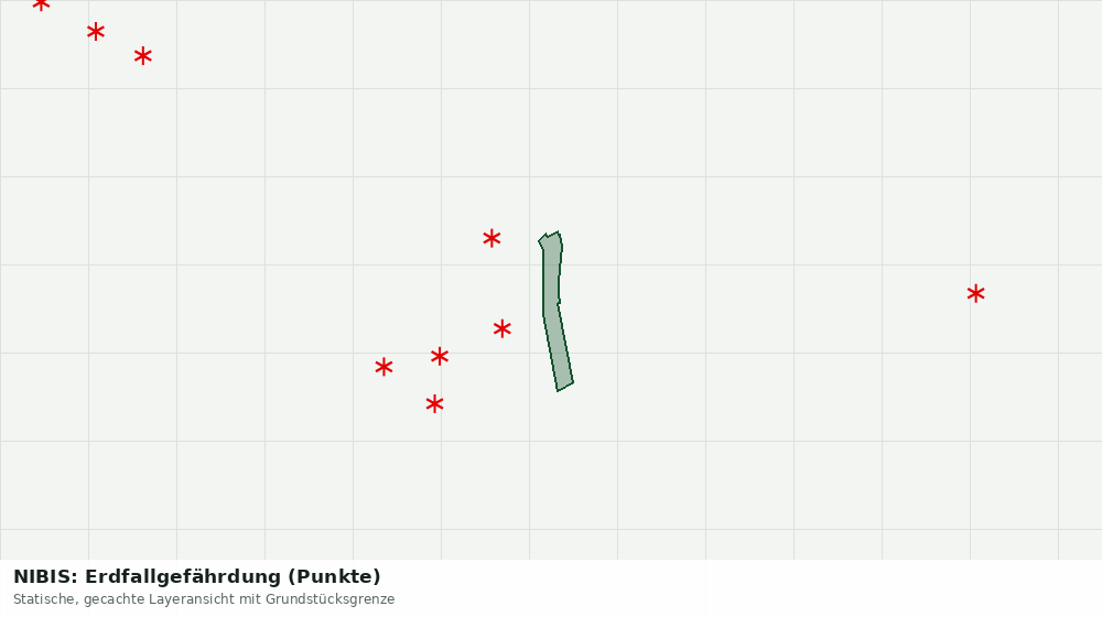 Statische Kartenansicht: NIBIS: Erdfallgefährdung (Punkte)