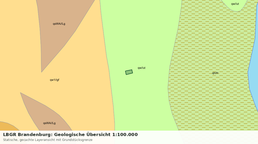 Statische Kartenansicht: LBGR Brandenburg: Geologische Übersicht 1:100.000