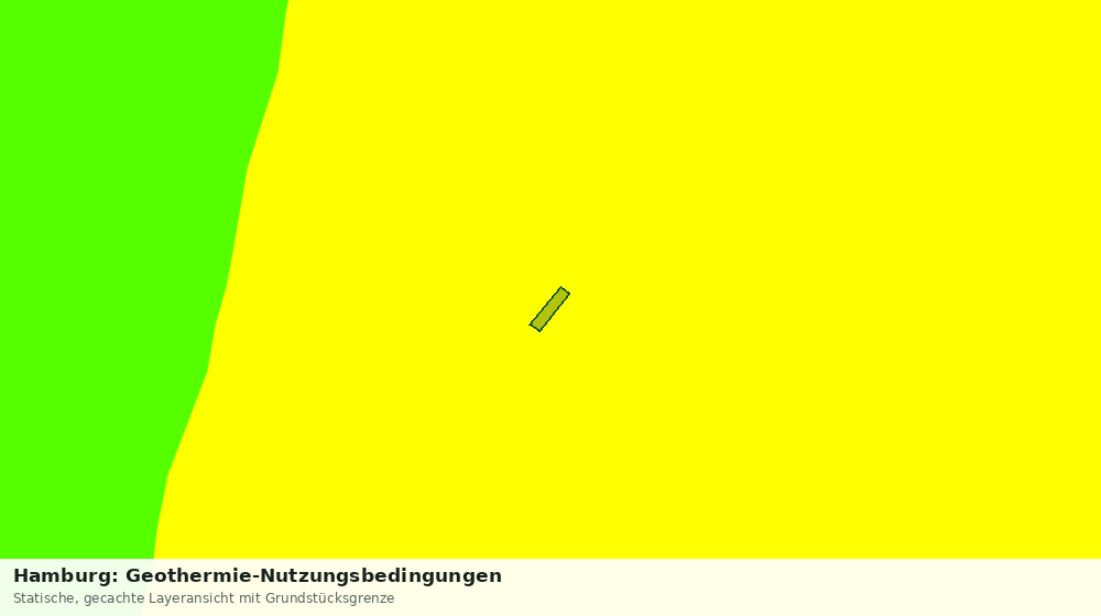 Statische Kartenansicht: Hamburg: Geothermie-Nutzungsbedingungen