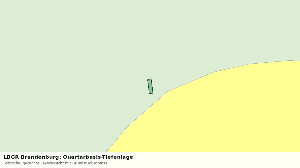 Statische Kartenansicht: LBGR Brandenburg: Quartärbasis-Tiefenlage