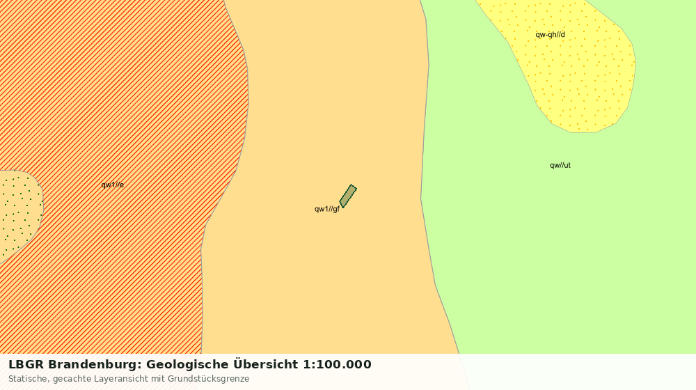 Statische Kartenansicht: LBGR Brandenburg: Geologische Übersicht 1:100.000