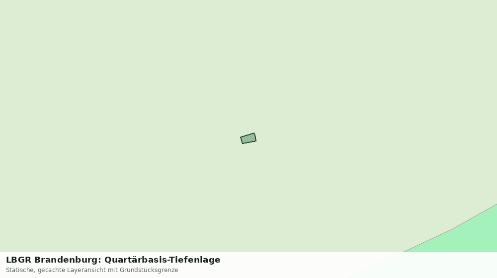 Statische Kartenansicht: LBGR Brandenburg: Quartärbasis-Tiefenlage