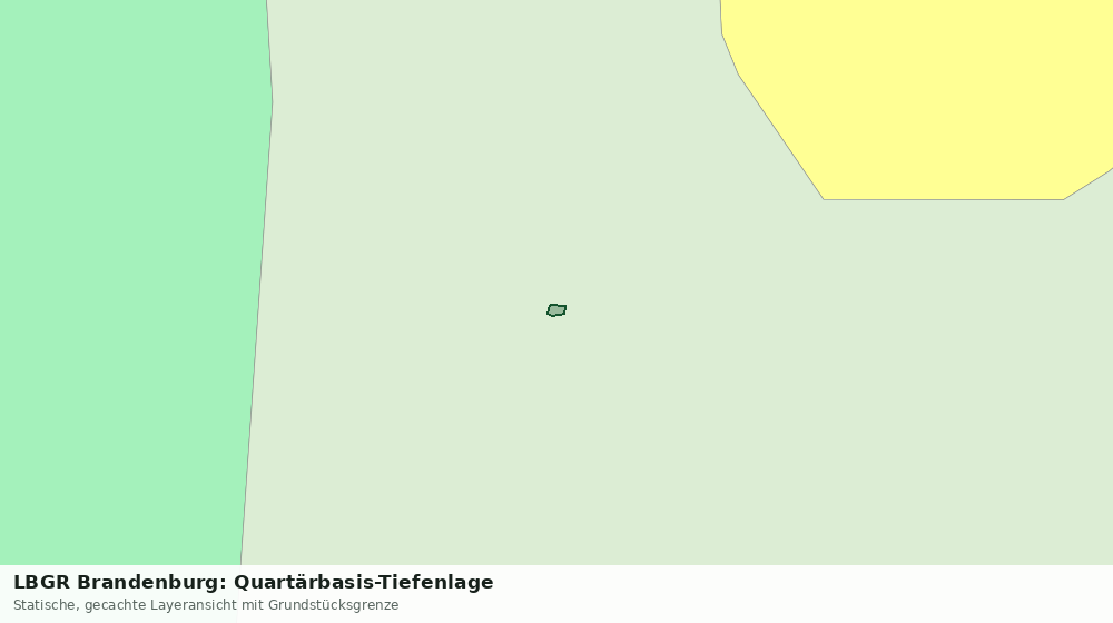 Statische Kartenansicht: LBGR Brandenburg: Quartärbasis-Tiefenlage