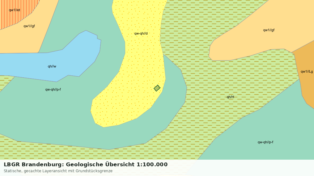 Statische Kartenansicht: LBGR Brandenburg: Geologische Übersicht 1:100.000