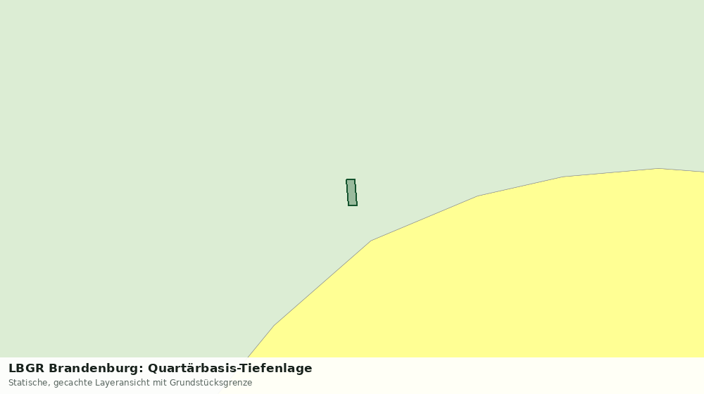 Statische Kartenansicht: LBGR Brandenburg: Quartärbasis-Tiefenlage