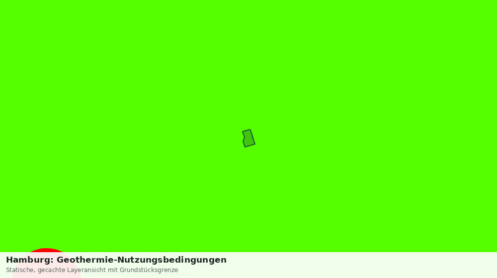 Statische Kartenansicht: Hamburg: Geothermie-Nutzungsbedingungen