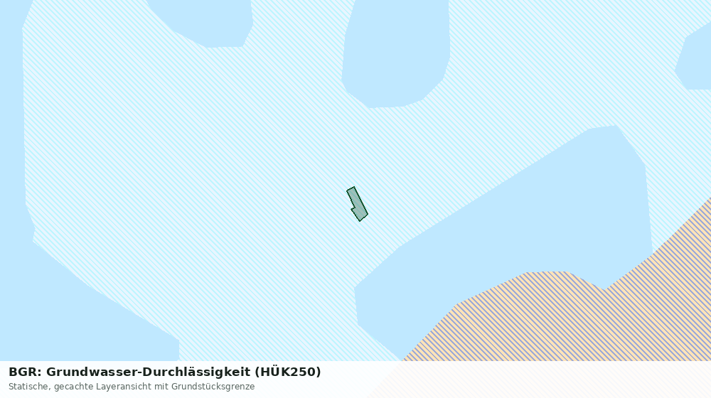 Statische Kartenansicht: BGR: Grundwasser-Durchlässigkeit (HÜK250)