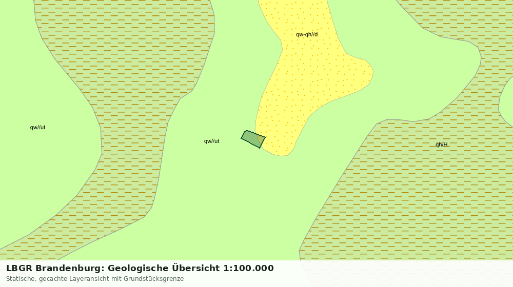 Statische Kartenansicht: LBGR Brandenburg: Geologische Übersicht 1:100.000