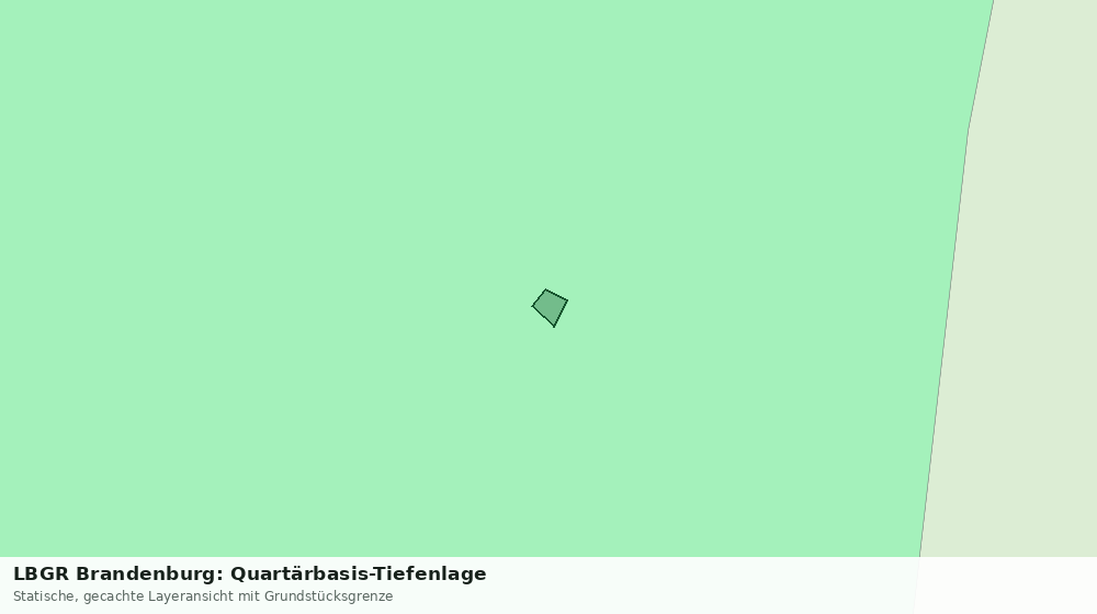 Statische Kartenansicht: LBGR Brandenburg: Quartärbasis-Tiefenlage