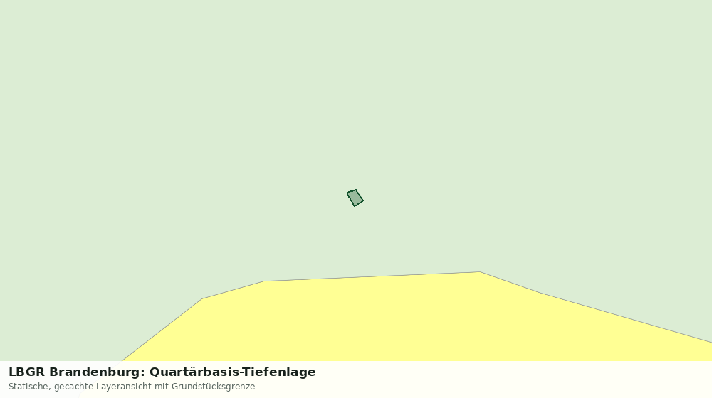 Statische Kartenansicht: LBGR Brandenburg: Quartärbasis-Tiefenlage