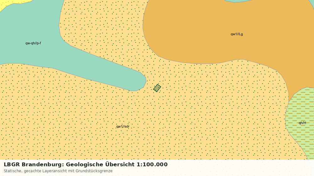 Statische Kartenansicht: LBGR Brandenburg: Geologische Übersicht 1:100.000