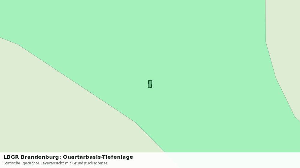 Statische Kartenansicht: LBGR Brandenburg: Quartärbasis-Tiefenlage