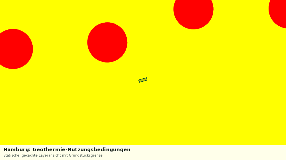 Statische Kartenansicht: Hamburg: Geothermie-Nutzungsbedingungen