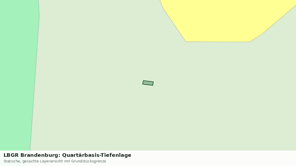 Statische Kartenansicht: LBGR Brandenburg: Quartärbasis-Tiefenlage