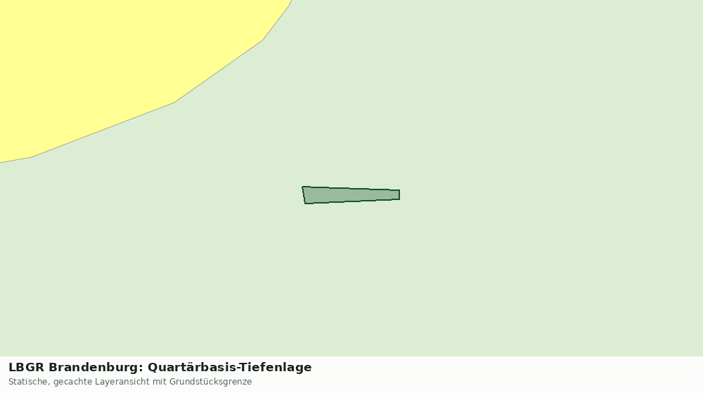 Statische Kartenansicht: LBGR Brandenburg: Quartärbasis-Tiefenlage
