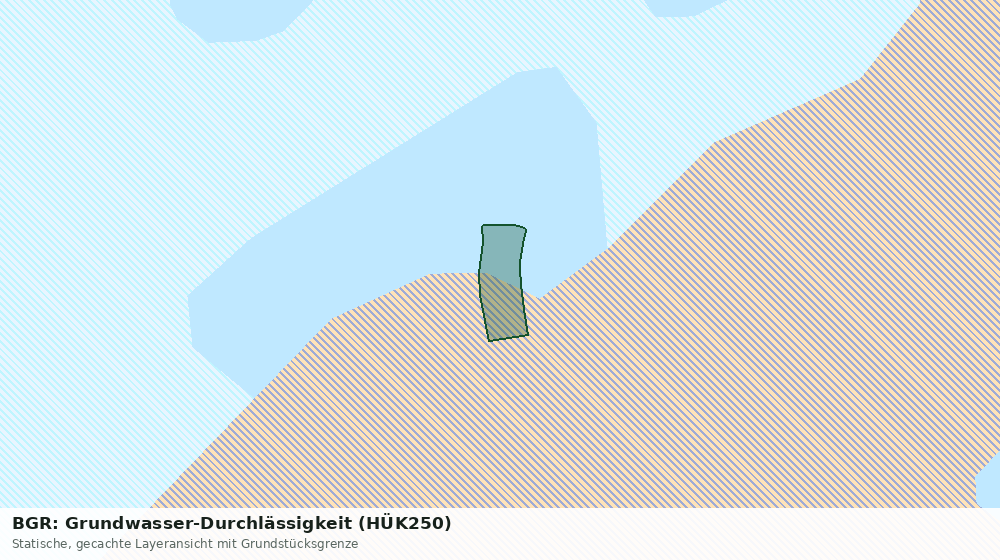 Statische Kartenansicht: BGR: Grundwasser-Durchlässigkeit (HÜK250)