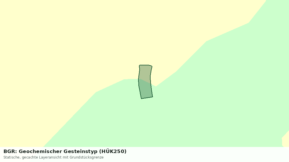 Statische Kartenansicht: BGR: Geochemischer Gesteinstyp (HÜK250)