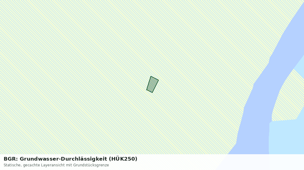 Statische Kartenansicht: BGR: Grundwasser-Durchlässigkeit (HÜK250)