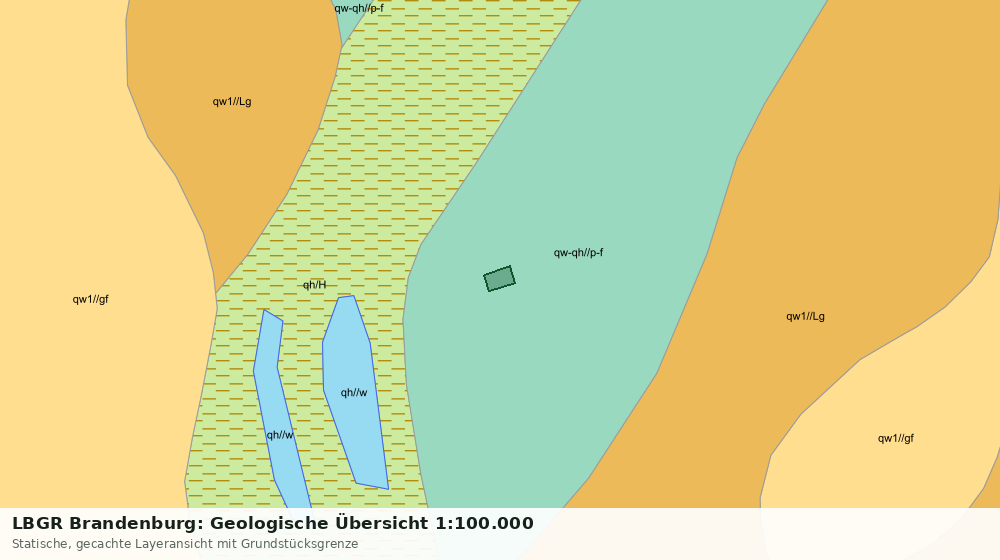 Statische Kartenansicht: LBGR Brandenburg: Geologische Übersicht 1:100.000
