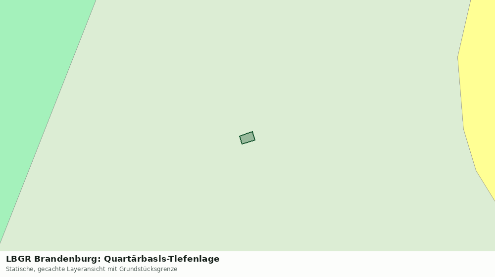 Statische Kartenansicht: LBGR Brandenburg: Quartärbasis-Tiefenlage