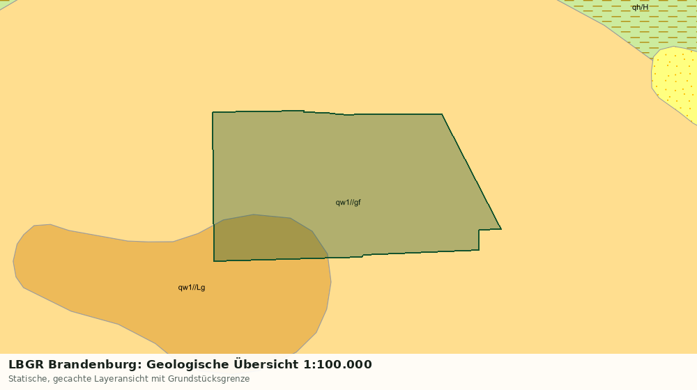 Statische Kartenansicht: LBGR Brandenburg: Geologische Übersicht 1:100.000