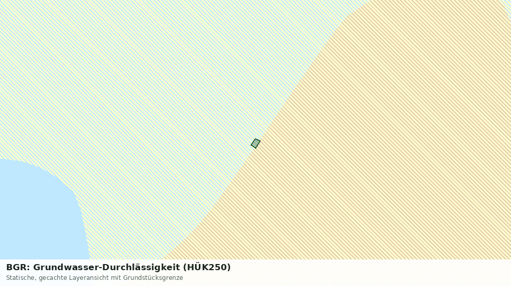 Statische Kartenansicht: BGR: Grundwasser-Durchlässigkeit (HÜK250)