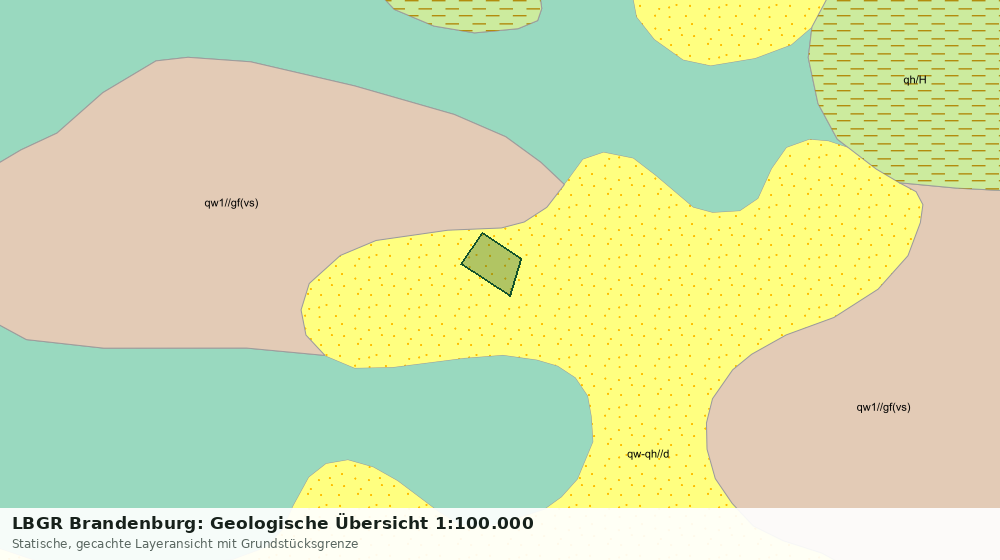 Statische Kartenansicht: LBGR Brandenburg: Geologische Übersicht 1:100.000