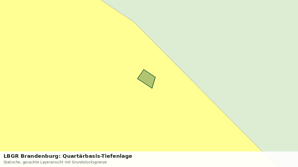 Statische Kartenansicht: LBGR Brandenburg: Quartärbasis-Tiefenlage
