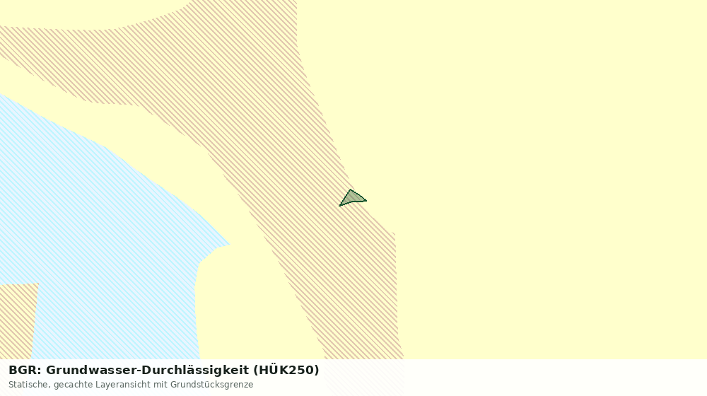 Statische Kartenansicht: BGR: Grundwasser-Durchlässigkeit (HÜK250)