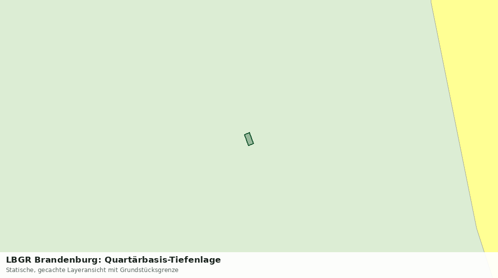 Statische Kartenansicht: LBGR Brandenburg: Quartärbasis-Tiefenlage