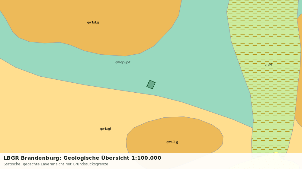 Statische Kartenansicht: LBGR Brandenburg: Geologische Übersicht 1:100.000
