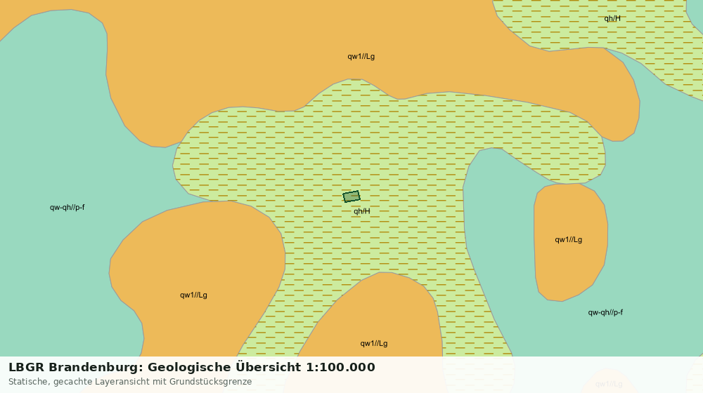 Statische Kartenansicht: LBGR Brandenburg: Geologische Übersicht 1:100.000