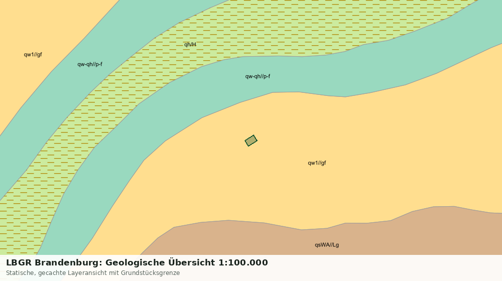 Statische Kartenansicht: LBGR Brandenburg: Geologische Übersicht 1:100.000